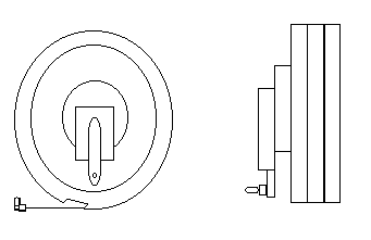 Technical diagram of a mechanical component